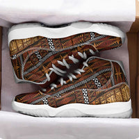 Malo e Lelei Tonga Sneakers J11 Tongan Ngatu Tapa Cloth LT14 - Polynesian Pride