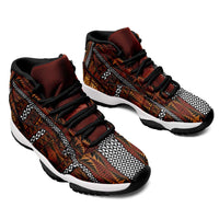 Malo e Lelei Tonga Sneakers J11 Tongan Ngatu Tapa Cloth LT14 - Polynesian Pride