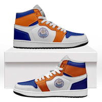 Marshall Islands High Sneakers AJ1 Coat Of Arms Flag Inspired