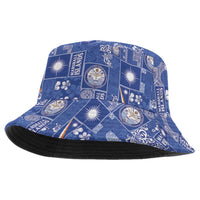 Marshall Islands Merry Christmas Bucket Hat Pacific Patchwork Xmas Vibes - Polynesian Pride