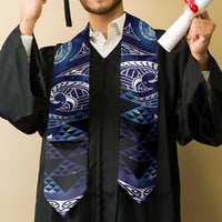 Matariki New Zealand Graduation Stole NZ Niho Taniwha Maori New Year Blue Galaxy LT14