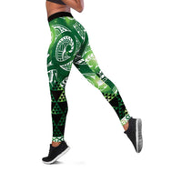 Matariki New Zealand Leggings NZ Niho Taniwha Maori New Year Green Galaxy LT14 Green - Polynesian Pride
