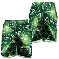 Matariki New Zealand Shorts for Men NZ Niho Taniwha Maori New Year Green Galaxy