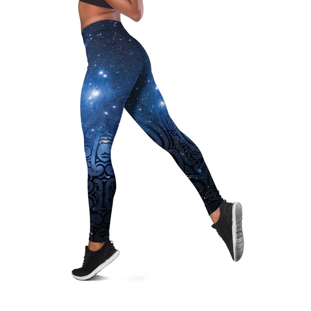 Matariki Te Tau Hou Māori Leggings New Zealand Starry Sky LT7