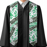 Matie Tahiti Tiare Monstera Graduation Stole Polynesian Pattern Curve Style