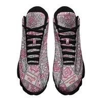 Mele Kalikimaka Hawaii Christmas Sneakers J13 Akala Seamless Floral Motif - Polynesian Pride