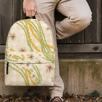 Melemele Ahiahia Hawai'i Palaka Plumeria Backpack Puakenikeni and Maile Lei LT9 - Polynesian Pride