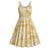 Melemele Aloha Hawaii Midi Dress Plumeria Lei With Palaka Motif - Polynesian Pride