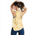 Melemele Aloha Hawaii Women Racerback Tank Plumeria Lei With Palaka Motif - Polynesian Pride