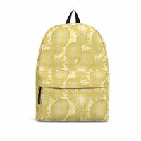Melemele Hawaii Breadfruit Palaka Motifs Backpack LT14 Yellow - Polynesian Pride