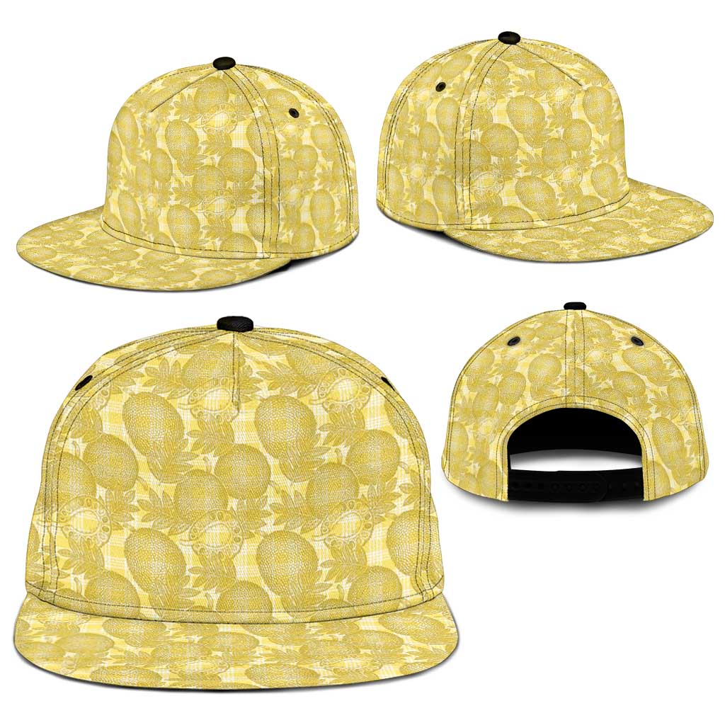 Melemele Hawaii Breadfruit Palaka Motifs Snapback Cap LT14 - Polynesian Pride