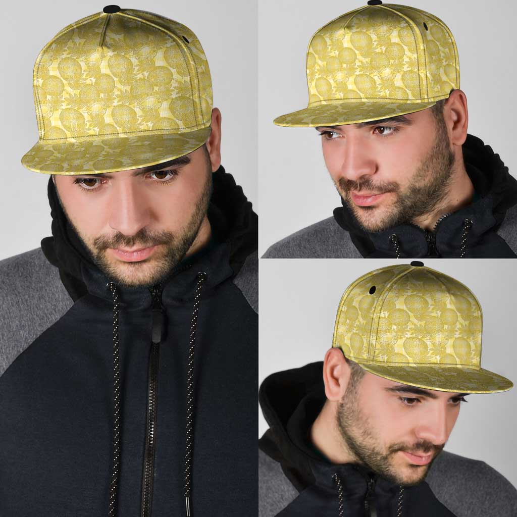Melemele Hawaii Breadfruit Palaka Motifs Snapback Cap LT14 - Polynesian Pride