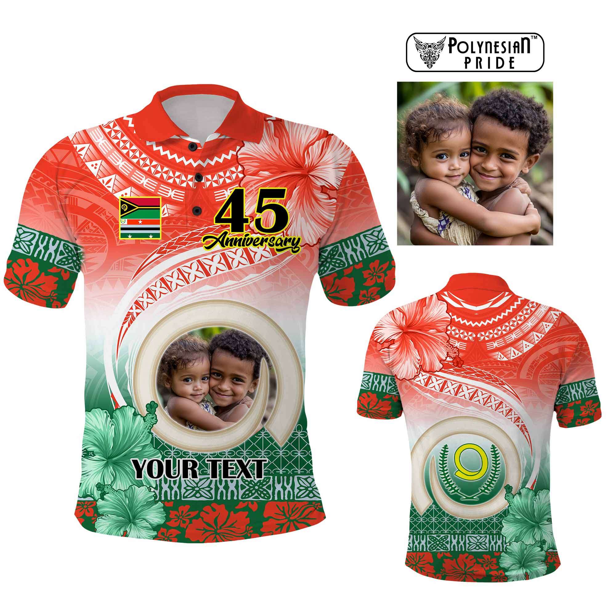 Custom Photo Penama Province Polo Shirt Vanuatu Yumi Indipendens Dei CTM09