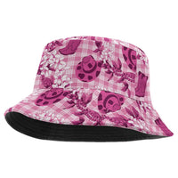 Mokihana Maile Ilima Leis Paniolo Palaka Bucket Hat Hawaiian Omaomo Ulaula Spirit - Polynesian Pride