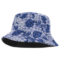 Mokihana Maile Ilima Leis Paniolo Palaka Bucket Hat Hawaiian Polu Spirit - Polynesian Pride