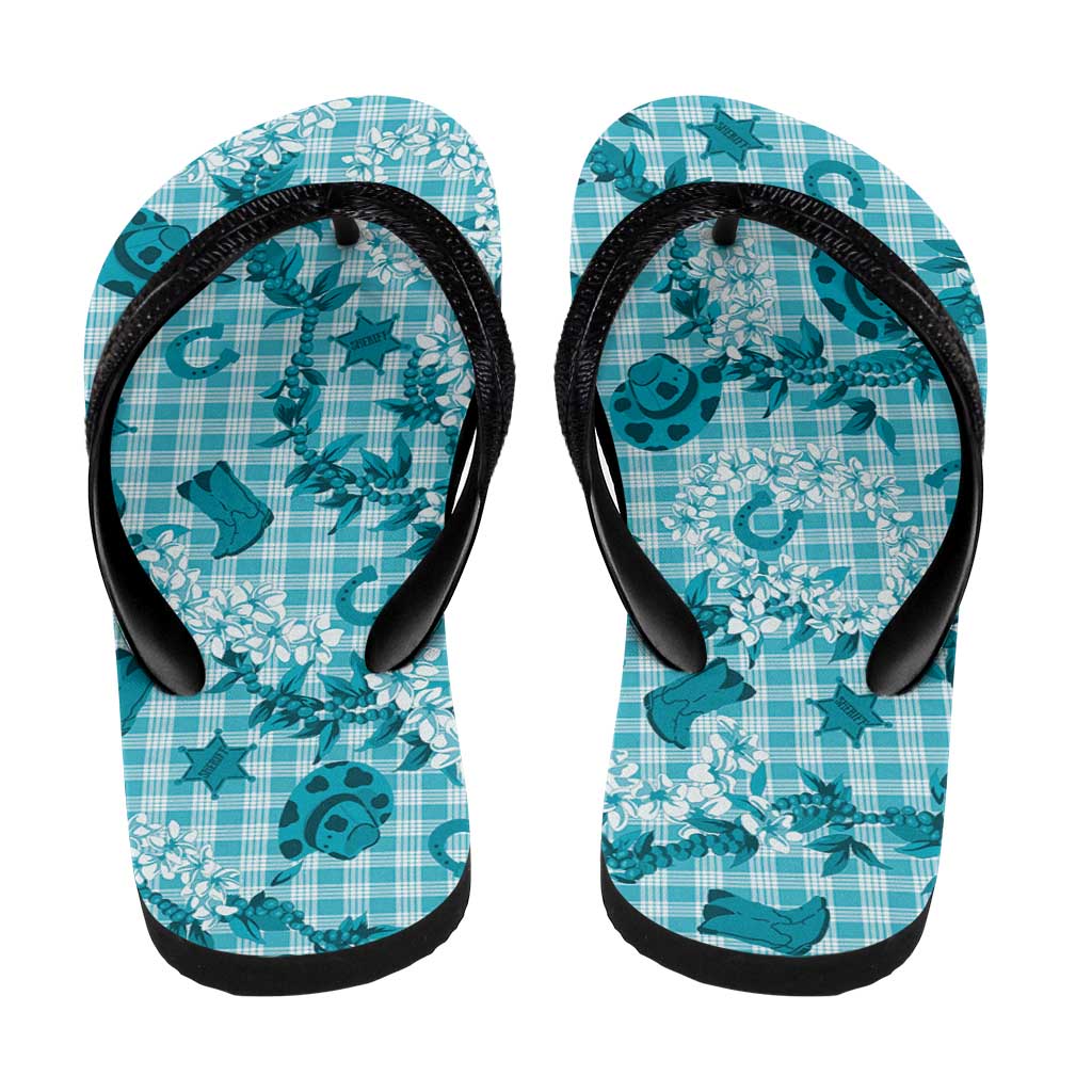 Mokihana Maile Ilima Leis Paniolo Palaka Flip Flops Hawaiian Polu Opa Spirit - Polynesian Pride
