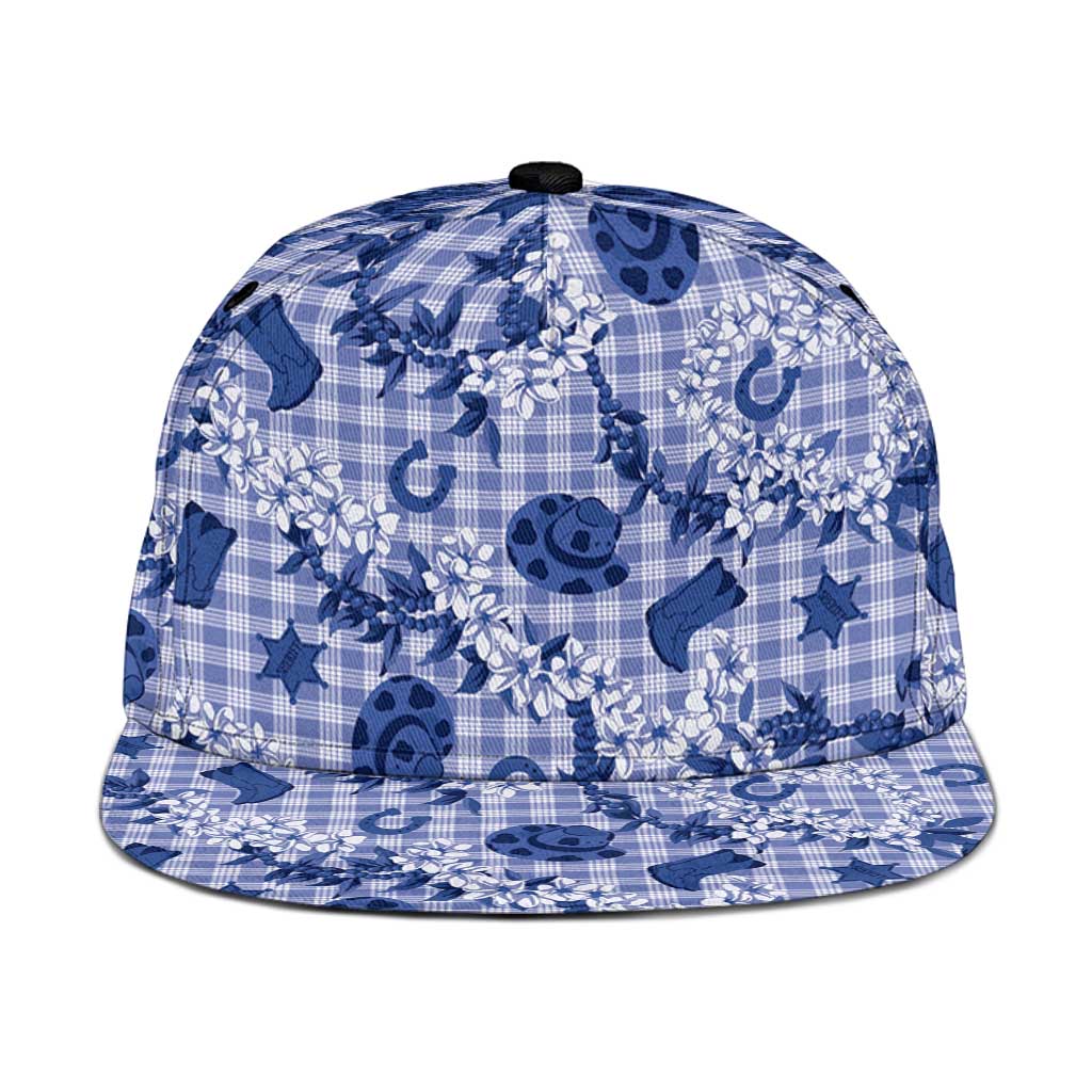 Mokihana Maile Ilima Leis Paniolo Palaka Snapback Cap Hawaiian Polu Spirit - Polynesian Pride