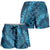 Naval Night Aloha Hawaii Shorts for Women Hawaiian Kakau Ohia Lehua Lei - Polynesian Pride