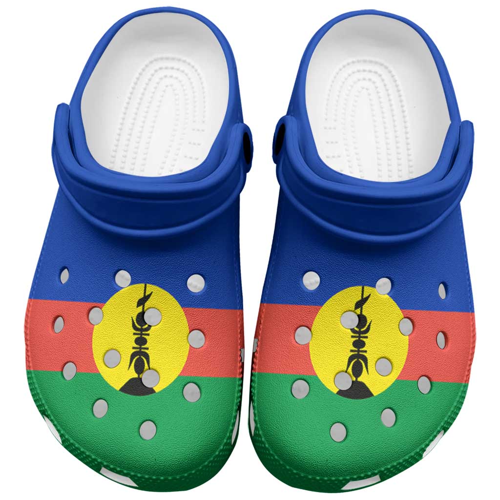 New Caledonia Clogs Shoes Heritage Palette Flag-Inspired - Polynesian Pride