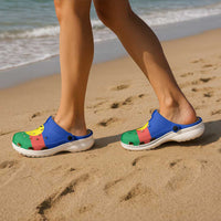 New Caledonia Clogs Shoes Heritage Palette Flag-Inspired - Polynesian Pride