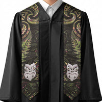 New Zealand Aotearoa Graduation Stole Maori Wheku Paua Shell Glitter Gold
