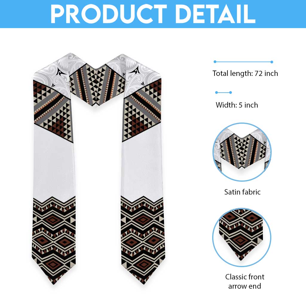 New Zealand Aotearoa Graduation Stole Taniko Art Simple Style