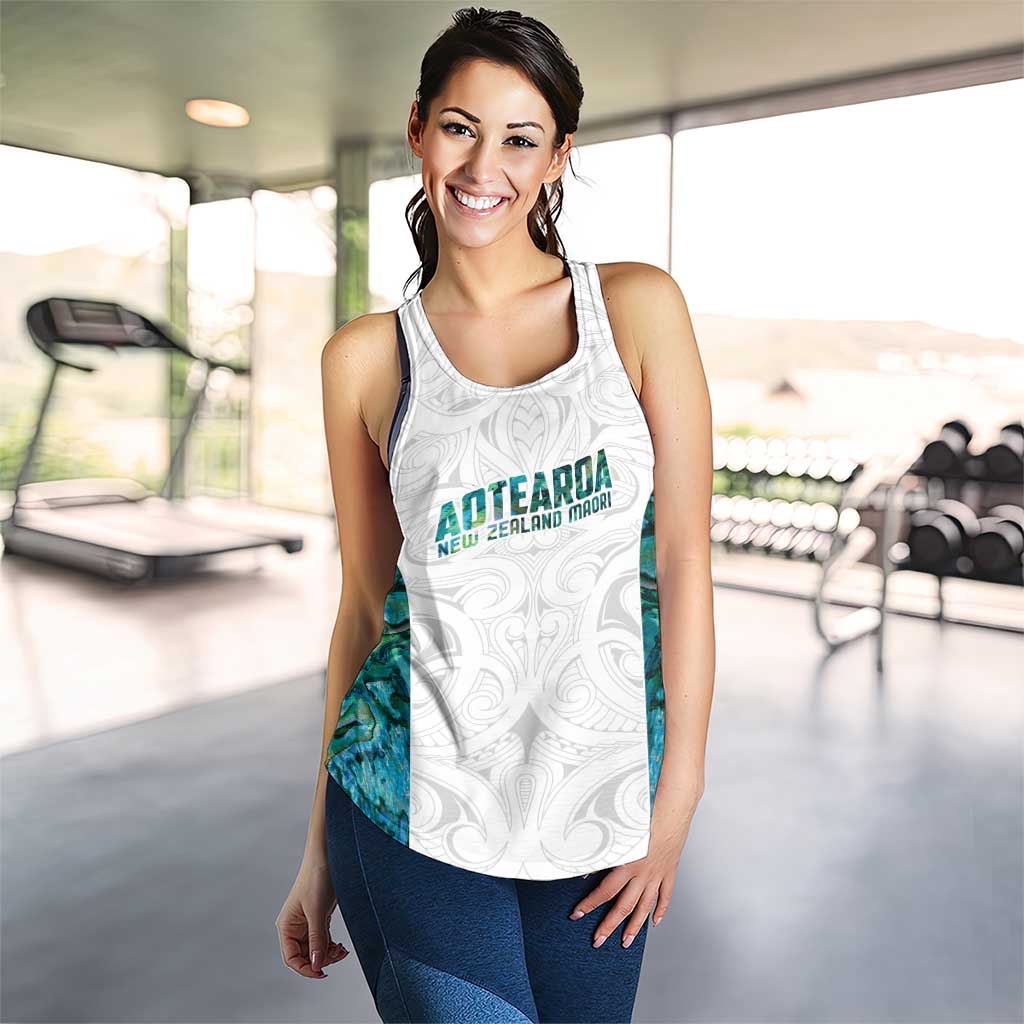 New Zealand Aotearoa Women Racerback Tank Green Maori Papua Shell Indigenous - Polynesian Pride