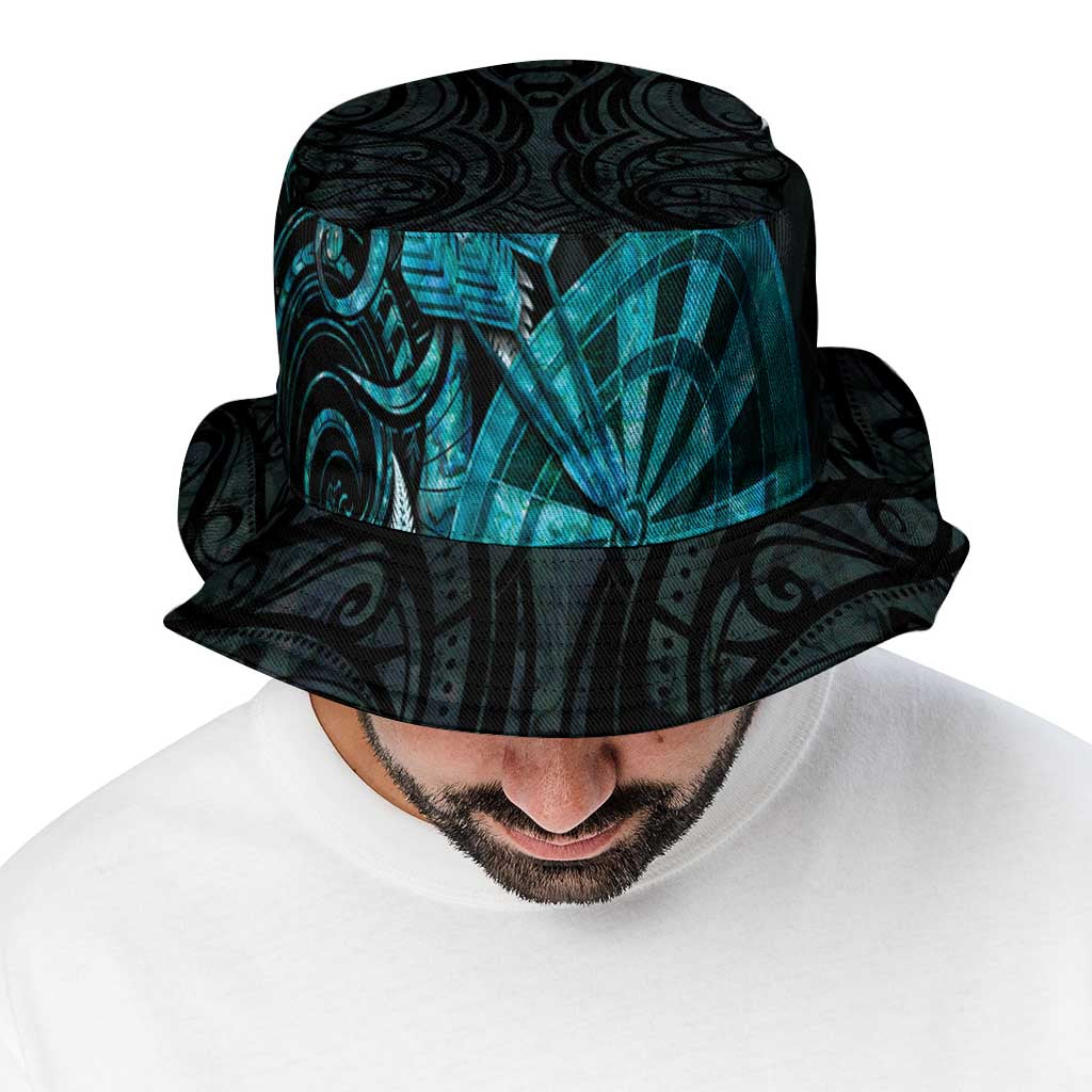 New Zealand Darts Bucket Hat Happiness Is A Tight Threesome Maori Paua Shell LT14