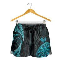 New Zealand Darts Shorts for Women Happiness Is A Tight Threesome Maori Paua Shell