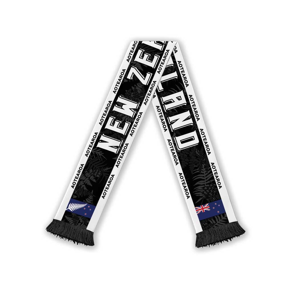 New Zealand Football Soccer Scarf Aotearoa Silver Fern