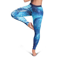 New Zealand Humpback Whale Matariki Leggings Maori New Year Taniko Niho Taniwha LT14 - Polynesian Pride