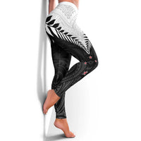 New Zealand Leggings Aotearoa Maori Kiwi Black Fern LT01 - Polynesian Pride