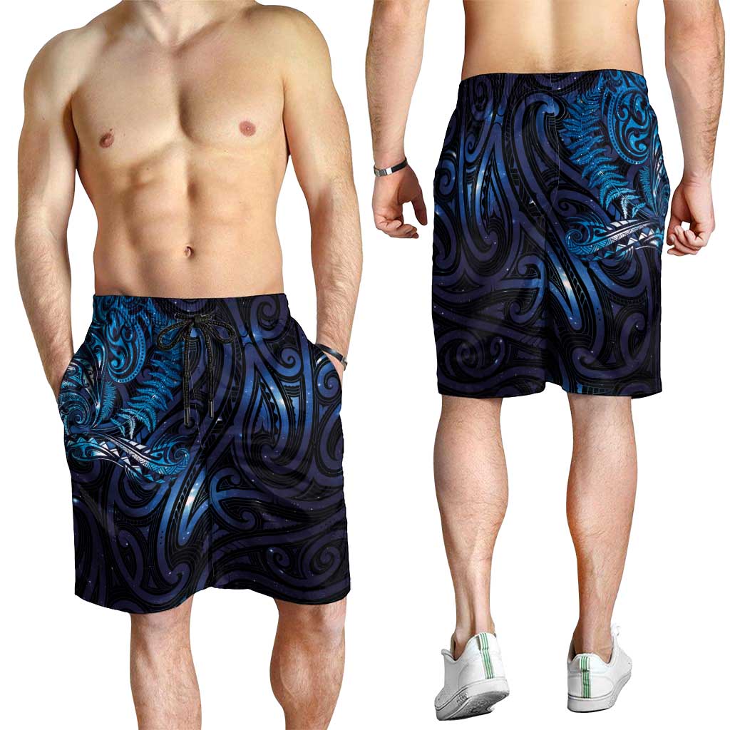 New Zealand New Year-Matariki Shorts for Men Aotearoa Maori Tattoo Galaxy Sky
