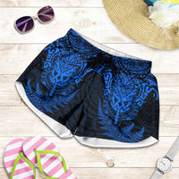 New Zealand Rugby All Blue Shorts for Women Silver Fern All Black Mix Ta Moko