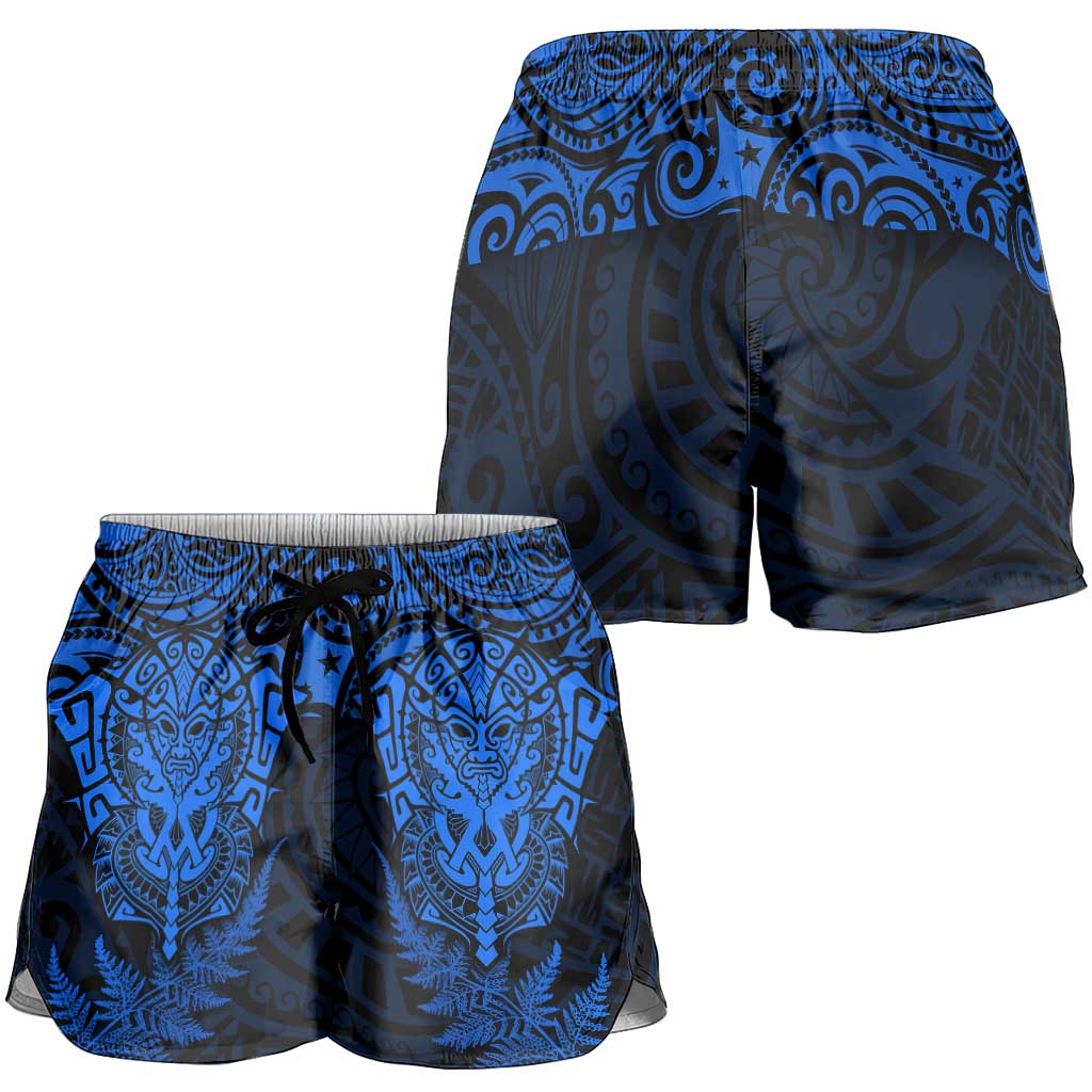 New Zealand Rugby All Blue Shorts for Women Silver Fern All Black Mix Ta Moko