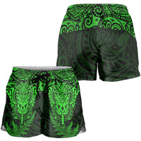 New Zealand Rugby All Green Shorts for Women Silver Fern All Black Mix Ta Moko