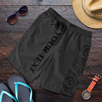 New Zealand Rugby Personalised Shorts for Men All Black Fern Maori Tribal Pattern - Polynesian Pride