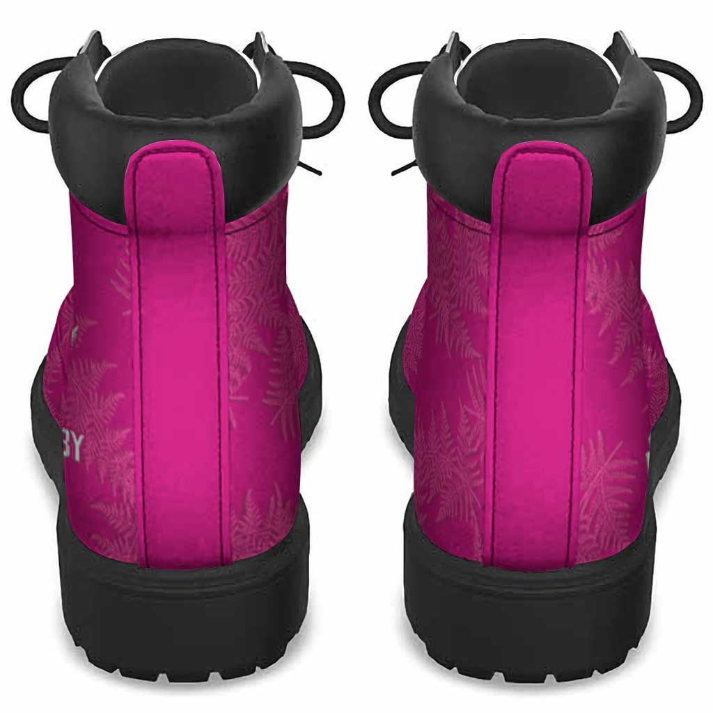 New Zealand Silver Fern Rugby All Season Boots Go Aotearoa World Cup Pink Version - Polynesian Pride