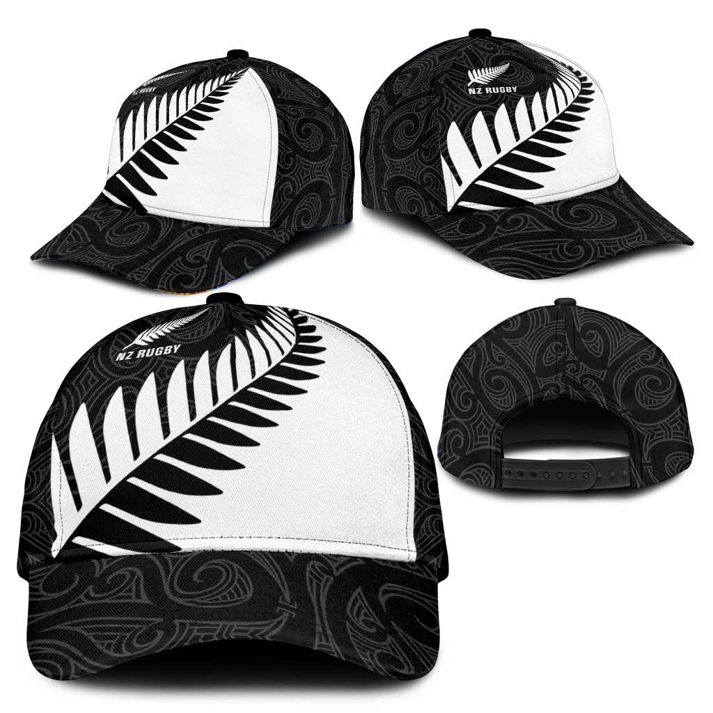 New Zealand Silver Fern Rugby Classic Cap All Black Go Champions Maori Pattern LT14