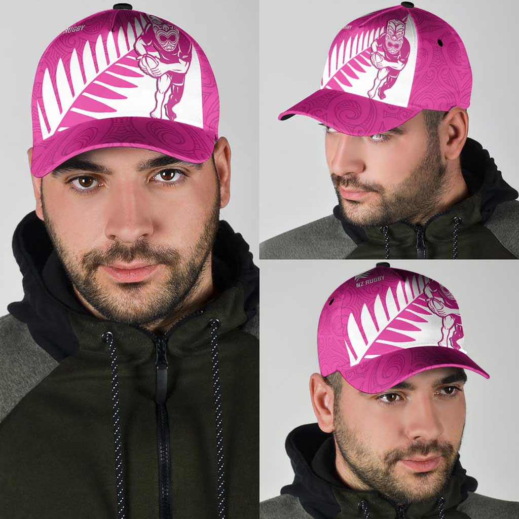 New Zealand Silver Fern Rugby Classic Cap Go All Black Maori Pink Version LT14