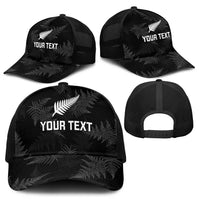 New Zealand Silver Fern Rugby Custom Baseball Net Cap Go Aotearoa Champions World Cup - Polynesian Pride