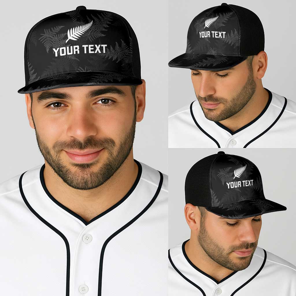 New Zealand Silver Fern Rugby Custom Baseball Net Cap Go Aotearoa Champions World Cup - Polynesian Pride