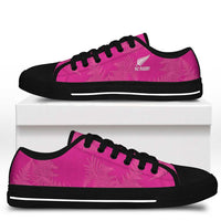 New Zealand Silver Fern Rugby Low Top Shoes Go Aotearoa World Cup Pink Version - Polynesian Pride