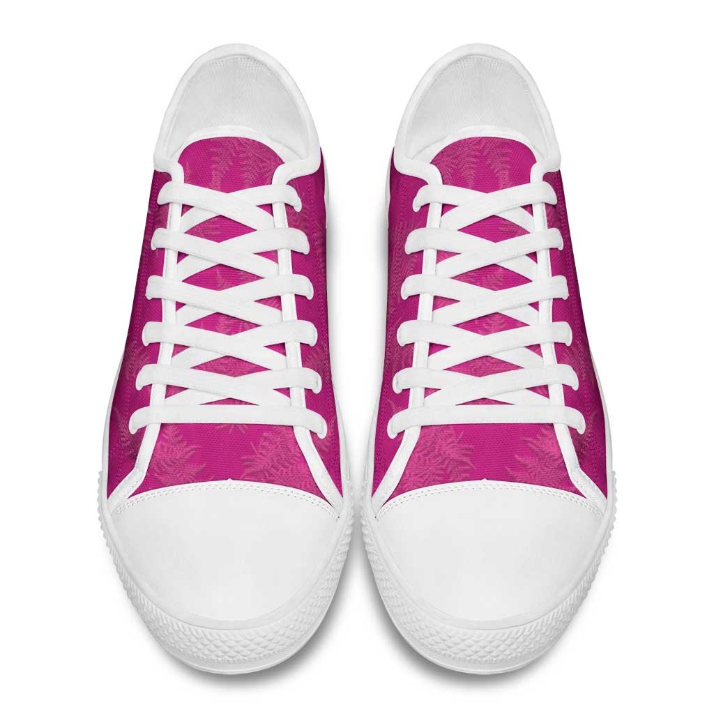 New Zealand Silver Fern Rugby Low Top Shoes Go Aotearoa World Cup Pink Version - Polynesian Pride