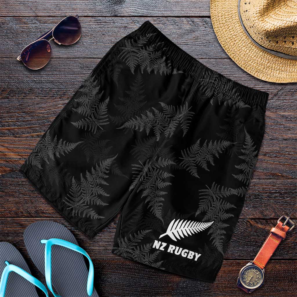 New Zealand Silver Fern Rugby Shorts for Men Go Aotearoa Champions World Cup - Polynesian Pride