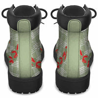 Omaomao Aloha Hawaii All Season Boots Rosebud Lei With Palaka Motif - Polynesian Pride