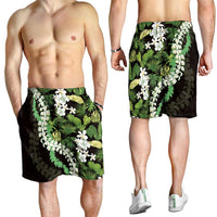 Omaomao Aloha Hawaii Lei Shorts for Men Tropical Flowers Elegant Vibe - Polynesian Pride