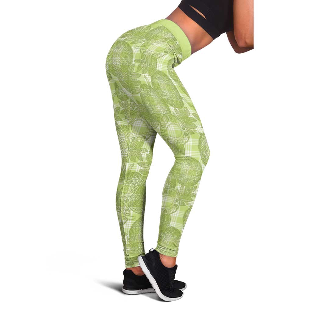 Omaomao Hawaii Breadfruit Palaka Motifs Leggings LT14 - Polynesian Pride