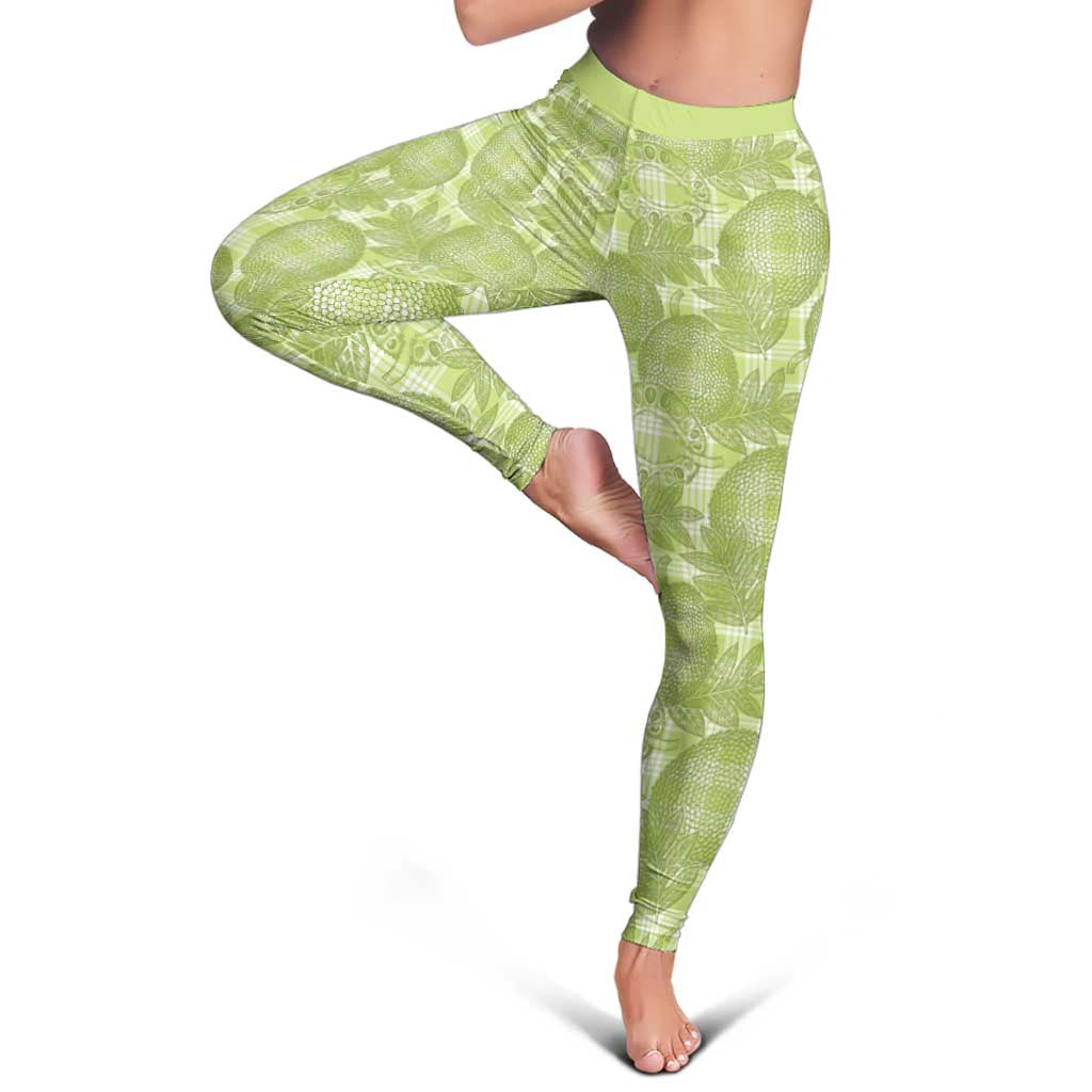 Omaomao Hawaii Breadfruit Palaka Motifs Leggings LT14 - Polynesian Pride