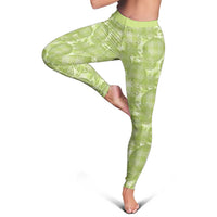 Omaomao Hawaii Breadfruit Palaka Motifs Leggings LT14 - Polynesian Pride